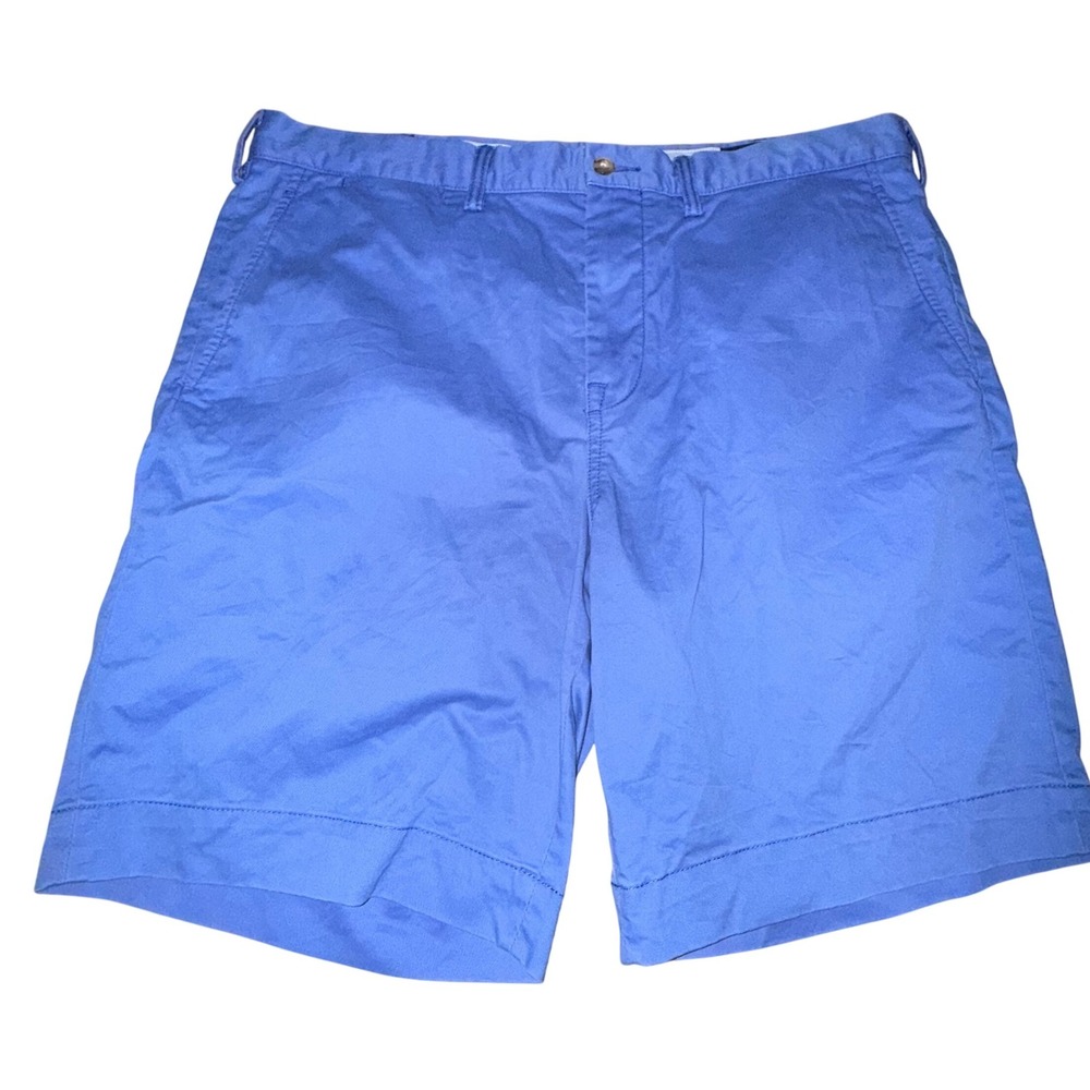 Polo Ralph Lauren Shorts Classic Fit 9 Stretch Chino Preppy Summer 36 Blue